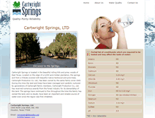 Tablet Screenshot of cartwrightsprings.com
